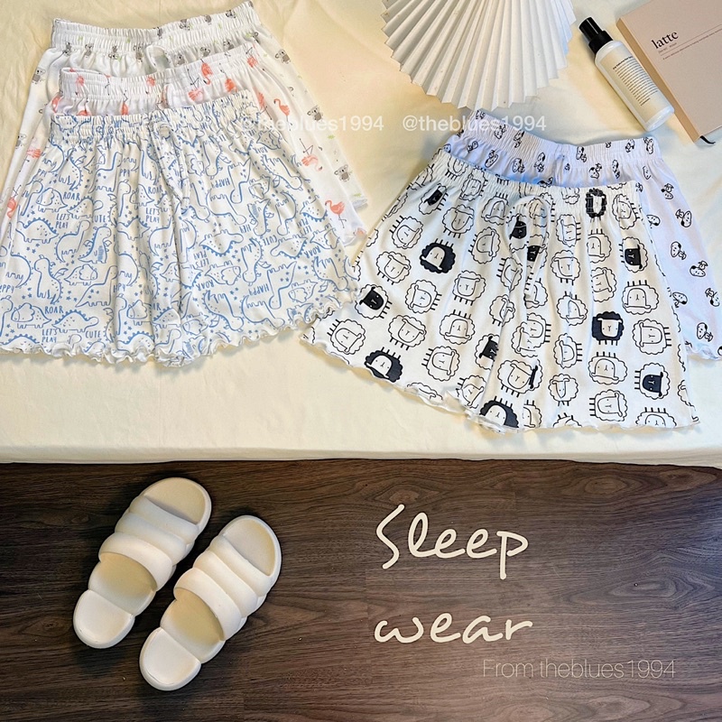 Quần Đùi Ngủ, Quần Ngủ Nữ Thái Lan Cotton Nhiều Hình