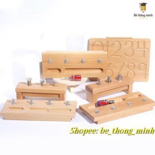 Bộ giáo cụ Montessori GIÁ ỐC VÍT 0-3 TUỔI