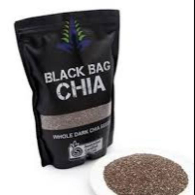 Gói 500G Hạt Chia Úc Organic Túi Đen Date 2023