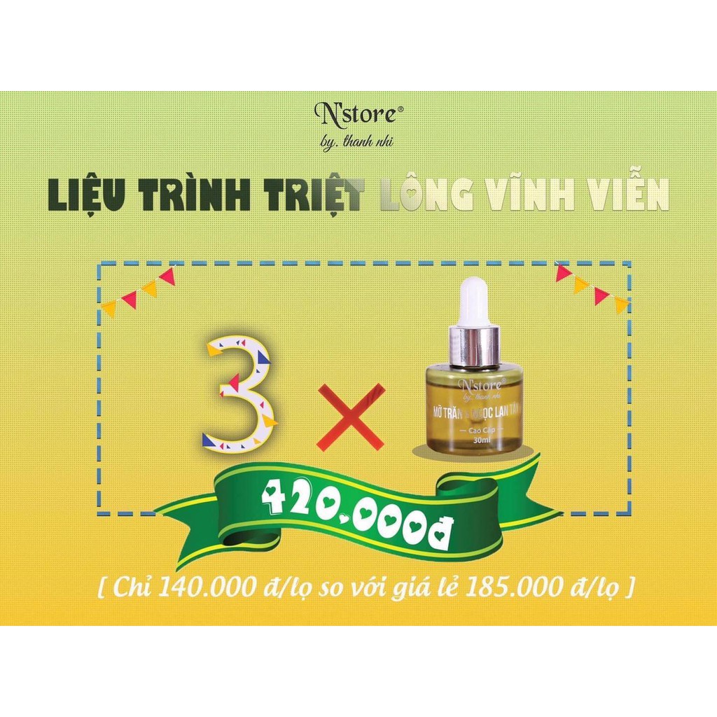 Combo 3 Mỡ Trăn Ngọc Lan Tây triệt lông mặt,tay,chân,râu,bikini,se khít lỗ chân lông,hổ trợ trị mụn