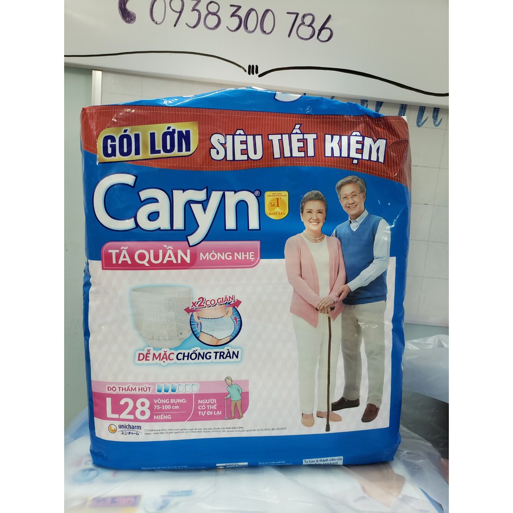 Tã quần Caryn M32/L28/XL24