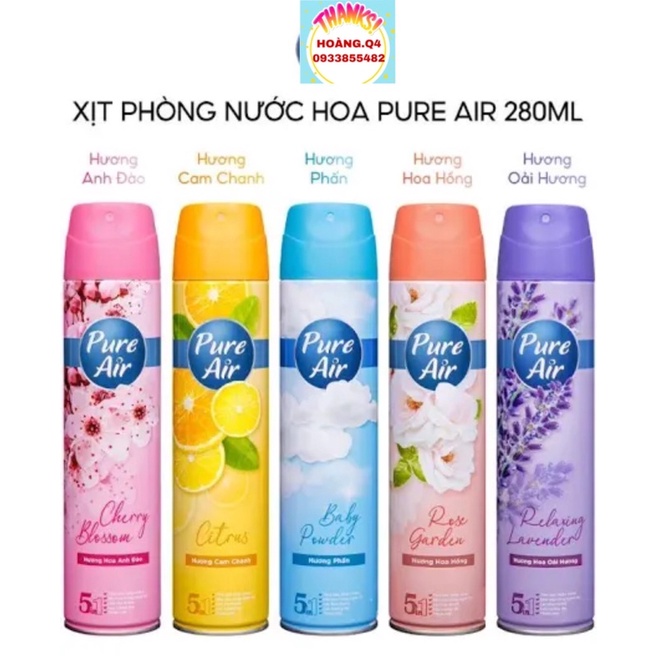 ⚡Xịt phòng Pure Air đủ mùi cam kết chính hãng 100%⚡