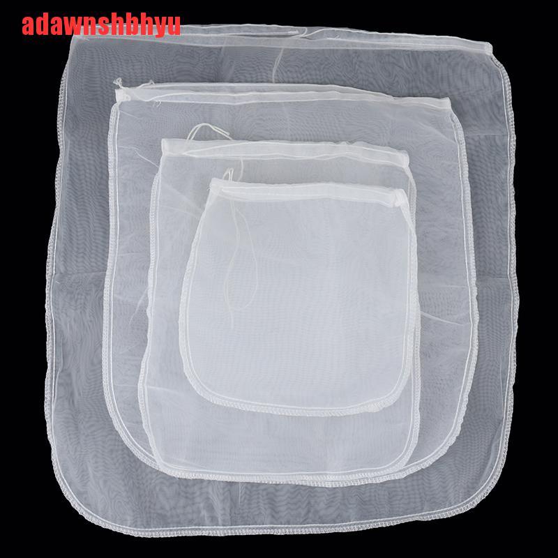 [adawnshbhyu]Nylon Straining Bag Reusable Wine Filter Bag Cheese Jelly Making Homebrew