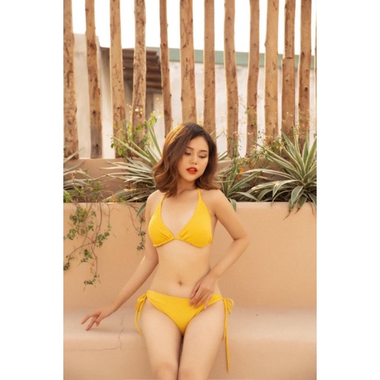 Áo bikini lẻ, áo bơi nữ basic sexy màu đen, vàng Vivi Shop