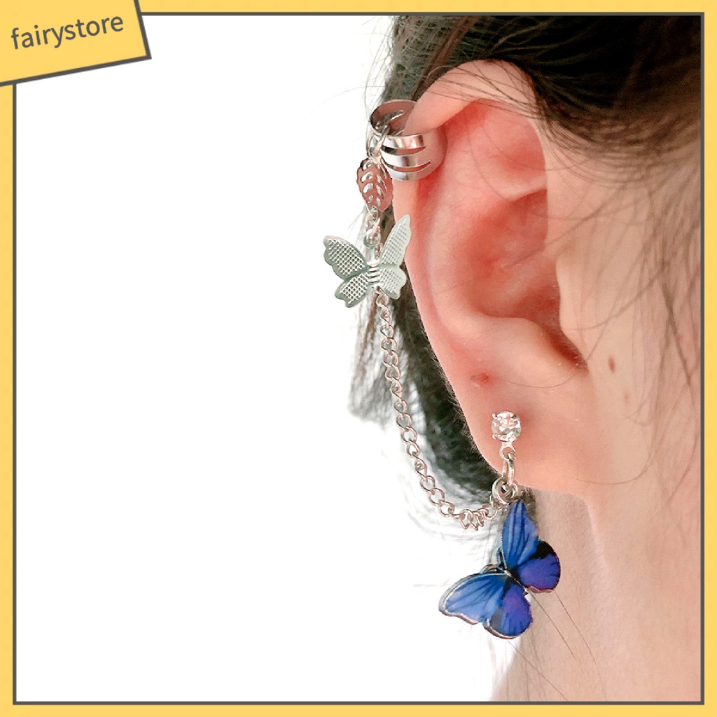 1 Khuyên Vành Tai Hình Bướm Cá Tính Cho Nữ