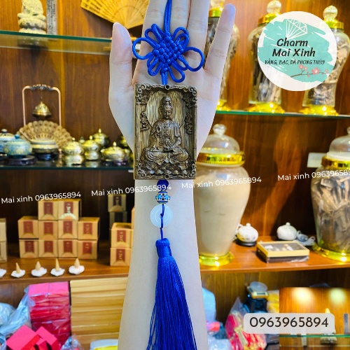 Khánh Treo Xe Ô Tô Phật Bản Mệnh - Thượng Lộ Bình An - May Mắn - Gỗ Trầm Hương Phong Thuỷ Tự nhiên