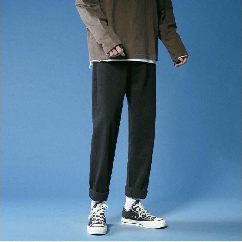 Quần jeans nam cao cấp ống rộng, dáng jean nam baggy phong cách trẻ trung, năng động | BigBuy360 - bigbuy360.vn