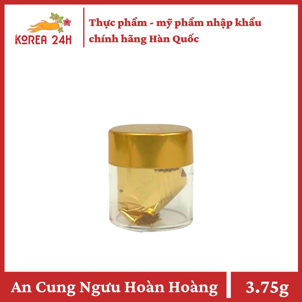 [1 viên - dùng thử] An Cung Ngưu Hoàn Hoàng Bổ Não Hộp Gỗ CÓ TEM Samsung GumJeeHwan (3.75g)