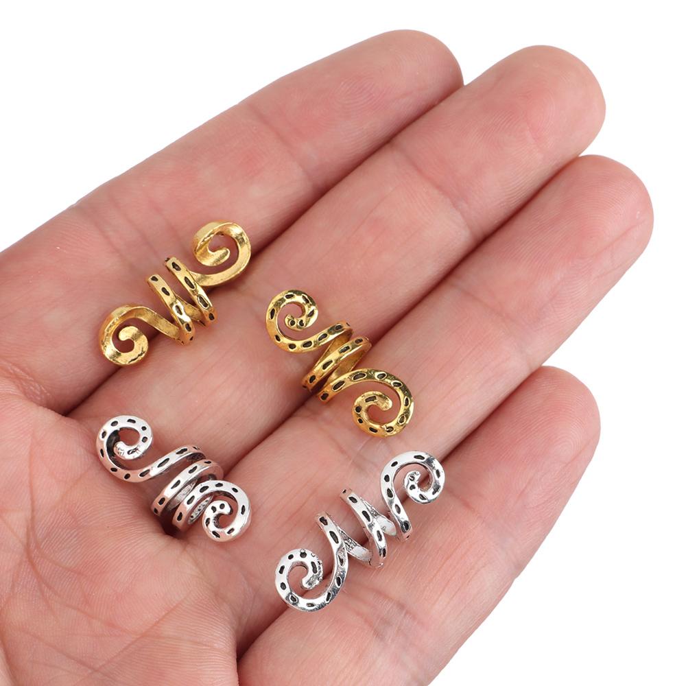 MELODG Hạt Buộc Tóc Dạng Xoắn Ốc Phong Cách Vintage