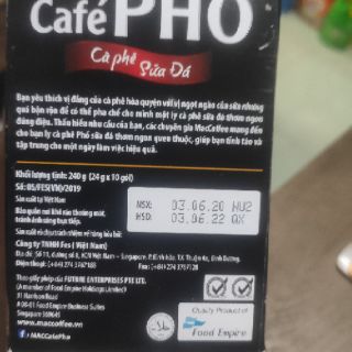 Hộp 10 gói cà phê sữa Phố - cafe sữa