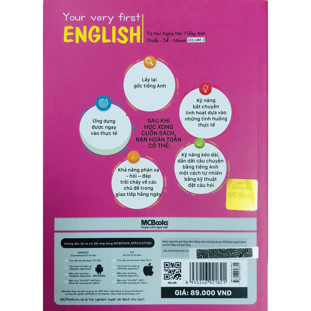 Sách Your Very First English Tự Học Nghe Nói Tiếng Anh Chuẩn Dễ Nhanh Volume 2