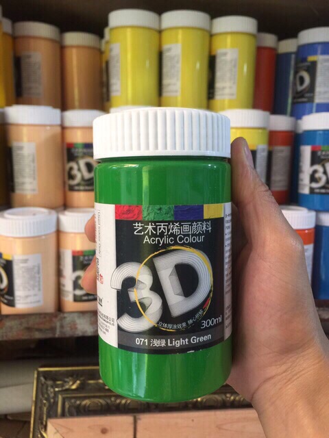 Màu vẽ 3D Acrylic 300ml( có video, ảnh thật)