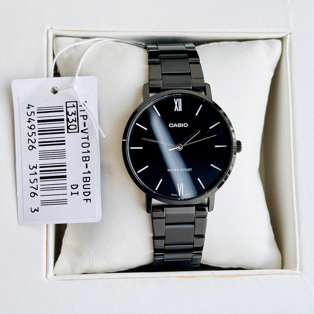Đồng hồ nam dây thép Casio MTP VT01B
