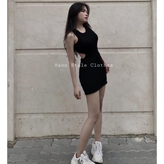Đầm body khoét eo