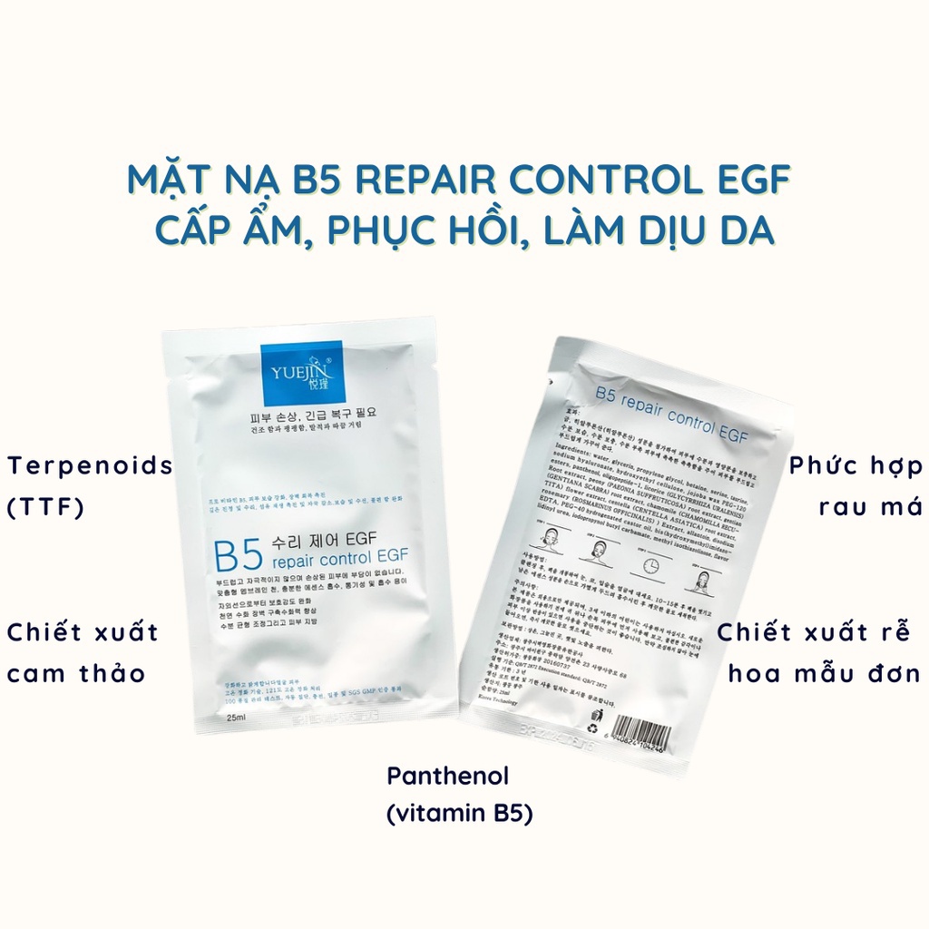 Mặt Nạ YUEJIN B5 Phục Hồi Da Tổn Thương, Da Treatment Nhạy Cảm 25ml