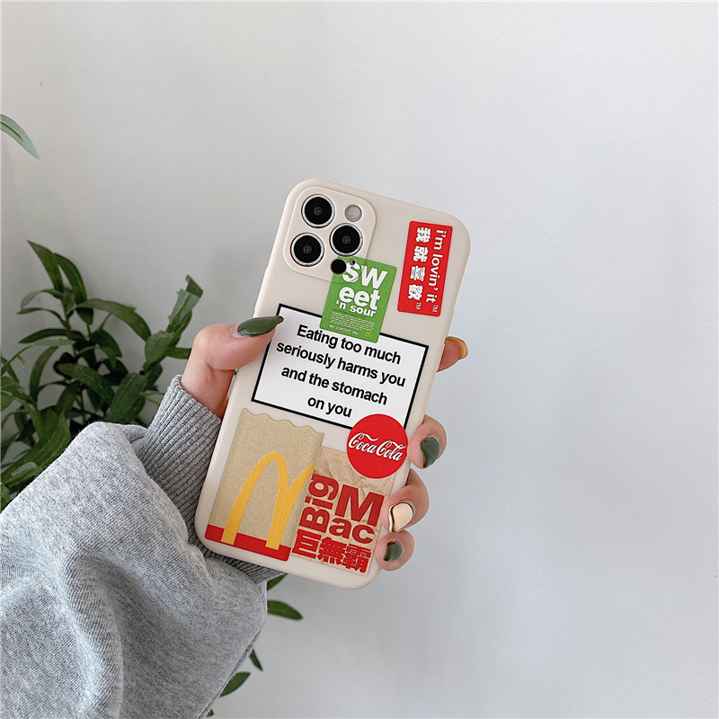 STARBUCKS MCDONALD'S Ốp Lưng Điện Thoại Phối Hình Starbuck Thời Trang Dành Cho Iphone 11 7 8 Plus Se 2020 X Xs Max Xr