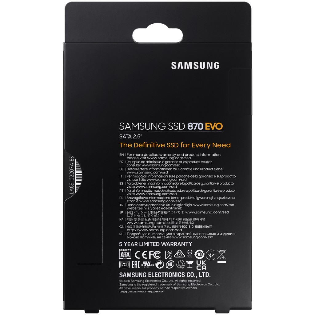 Ổ Cứng SSD Samsung - 250GB 500GB - 870EVO - SATA 3 | 2.5&quot; | Read up to 550MB/s - Hàng Chính Hãng