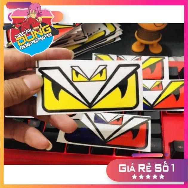 Tem mắt fendy nhỏ size 4x8.5