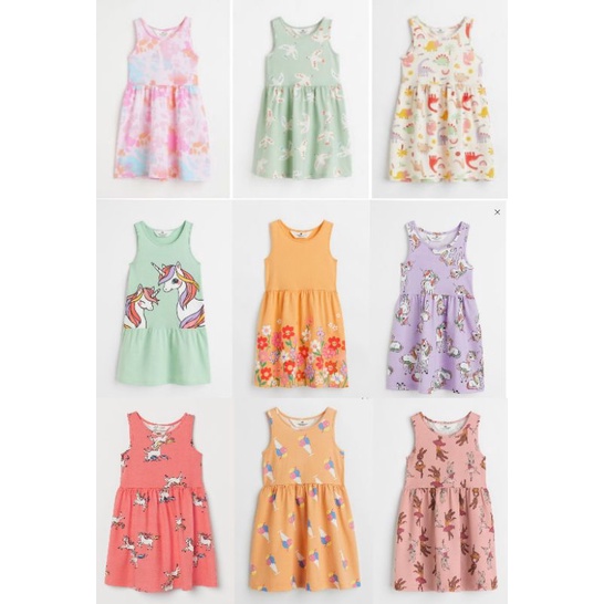 Váy sát nách HM bé gái 1,5-8 tuổi