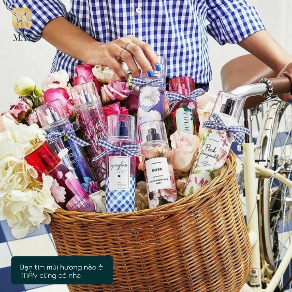 Body mist Gingham Love  - xịt khử mùi toàn thân mùi Body Mist Bath And Body Works Mỹ 236ml