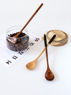 Thìa gỗ cán dài phong cách vintage (thìa gỗ, muỗng gỗ cao cấp)