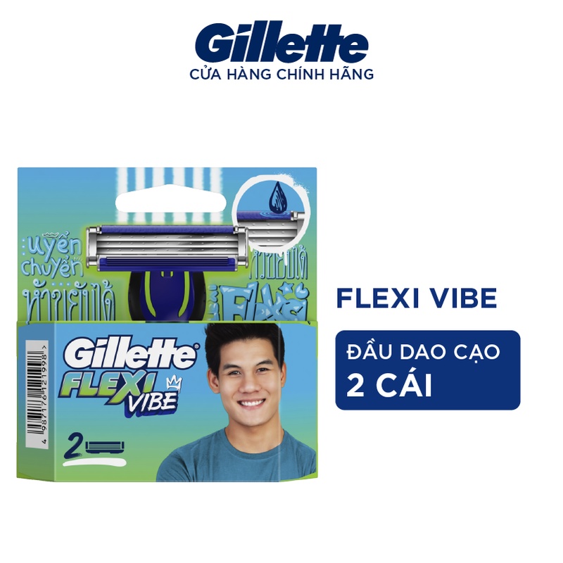 Hộp 2 Đầu Dao Cạo Thay Thế GILLETTE Flexi Vibe