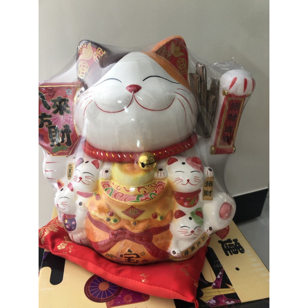 mèo vẫy thần tài - Mèo đại phúc đại cát cao 30cm