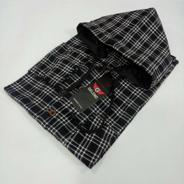 Áo Sơ Mi Tay Dài Có Mũ Trùm Đầu Bằng Vải Flannel Cotton Họa Tiết Sọc Caro Dành Cho Nữ