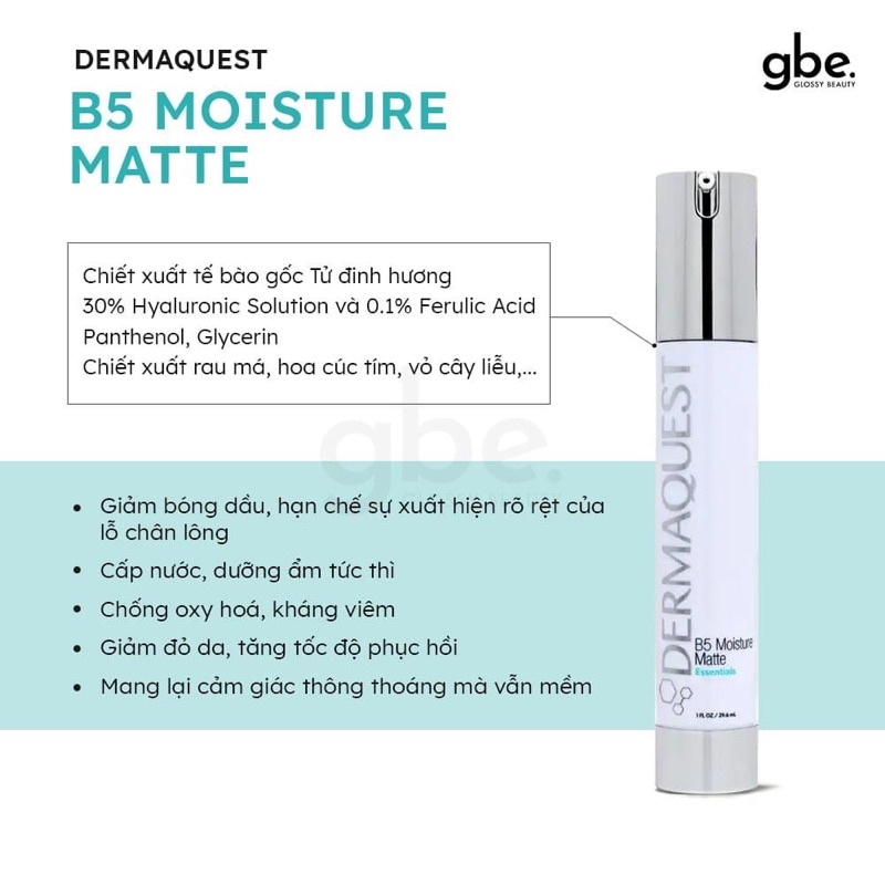 Tinh chất serum phục hồi da Dermaquest essential b5 hydrating