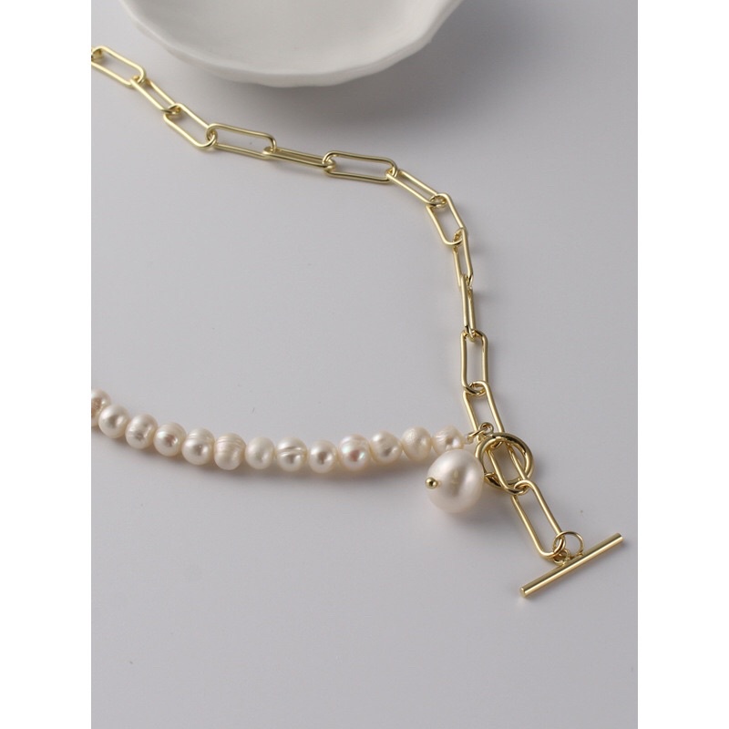 Vòng cổ 6ly phối dây titan, kiểu dáng trẻ trung