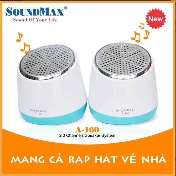 Loa Vi Tính SoundMax A160 2.0 6W  - Hàng Chính Hãng