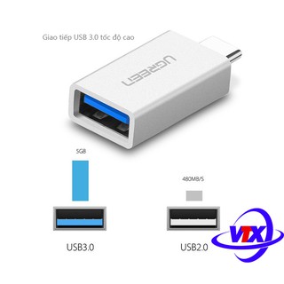 Đầu chuyển đổi USB Type-C sang USB 3.0 Ugreen