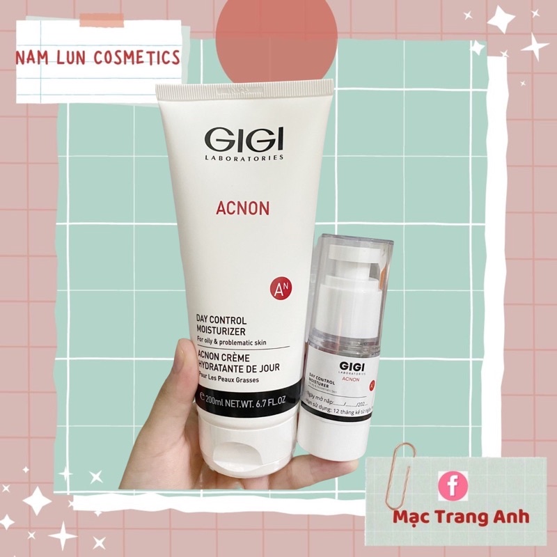 Kem dưỡng Gigi Acnon Day Control Moisturizer cream ngày