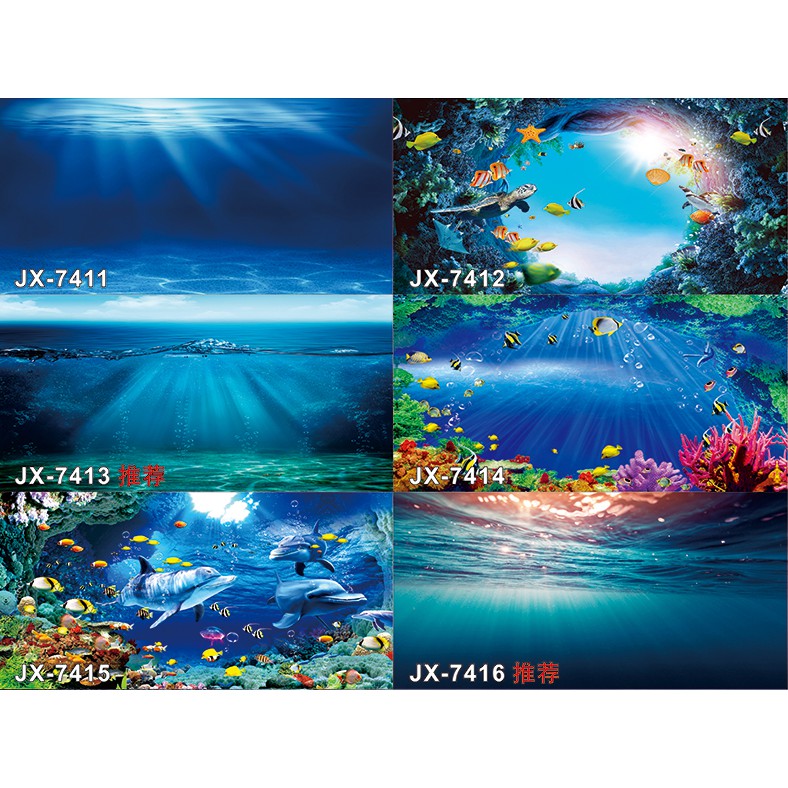 Giấy Dán Tường 3d Trang Trí Bể Cá