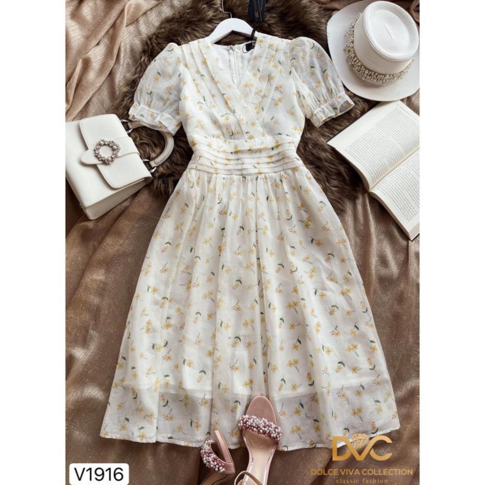 Váy xòe thiết kế V1916 - Đẹp Shop DVC (Kèm ảnh thật trải sàn do shop tự chụp)