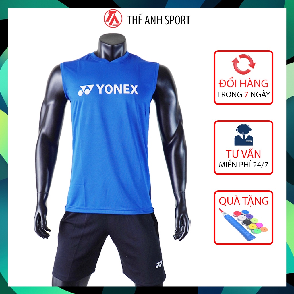 Áo cầu lông training sát nách, áo yonex tập luyện và thi đấu cầu lông mùa giải 2022