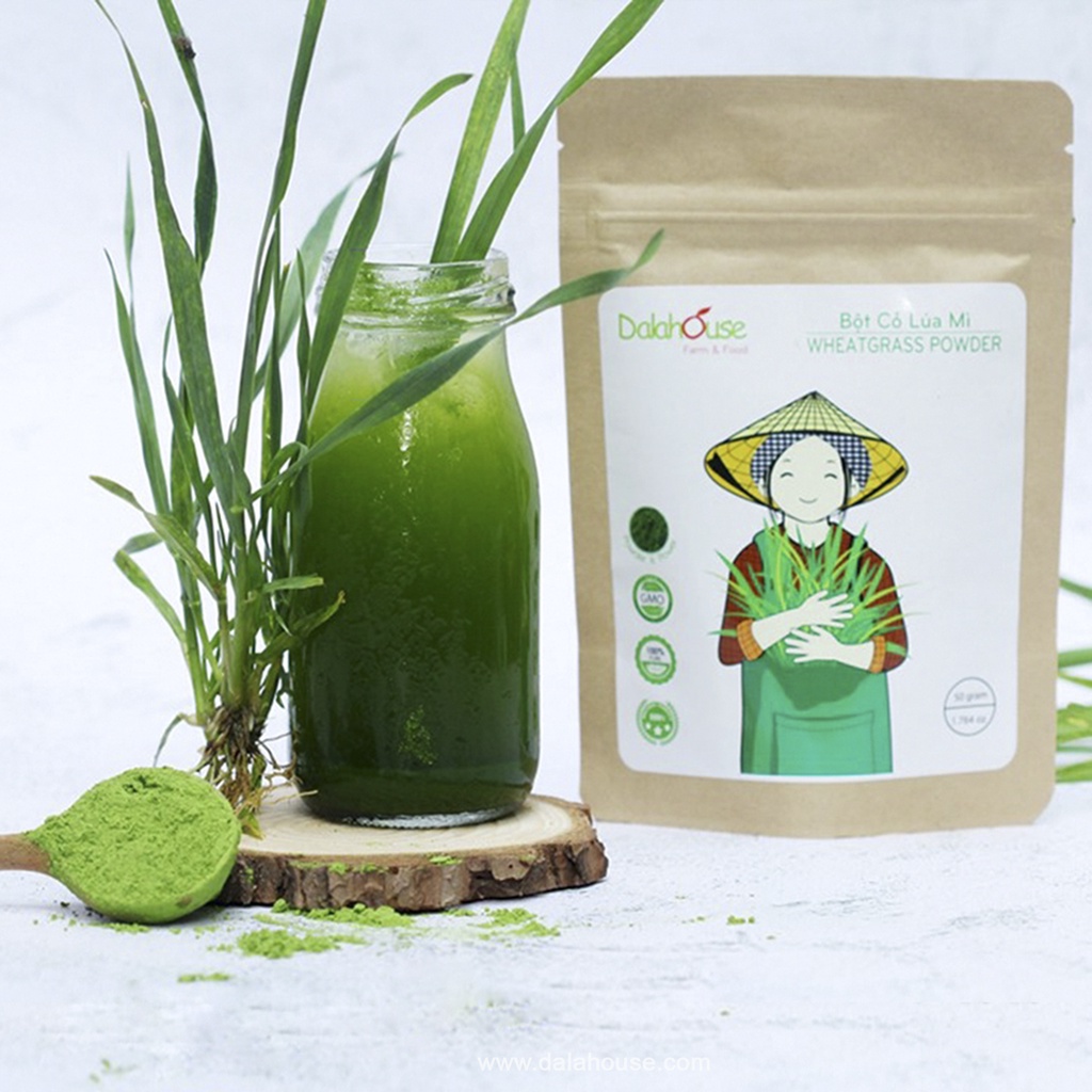 Bột cỏ lúa mì hữu cơ sấy lạnh Dalahouse (wheat grass powder)