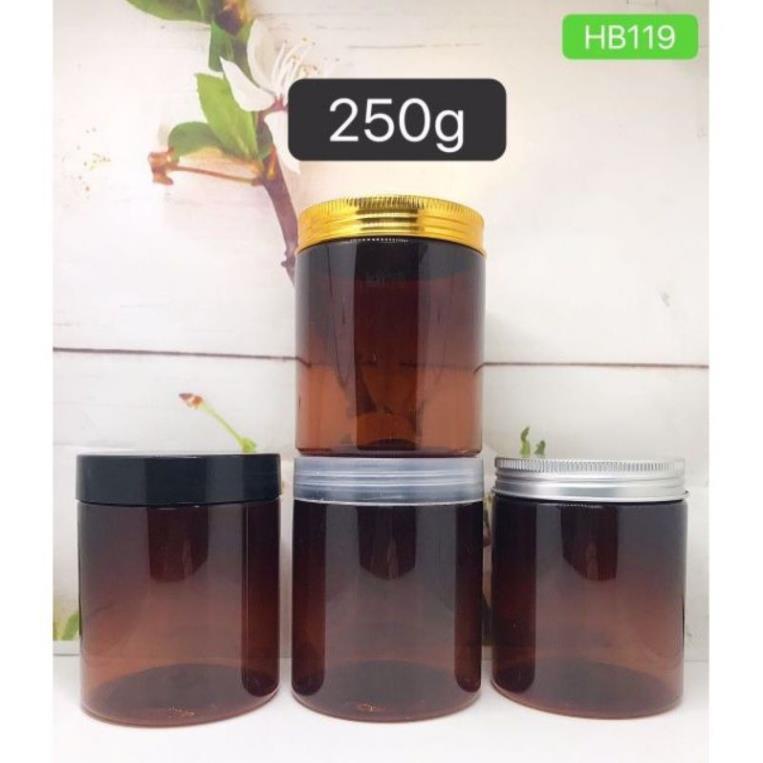 Hủ Đựng Kem ❤ GIÁ TỐT NHẤT ❤ Hủ nhựa pet 250g đựng mỹ phẩm, thực phẩm, đồ khô, ngũ cốc