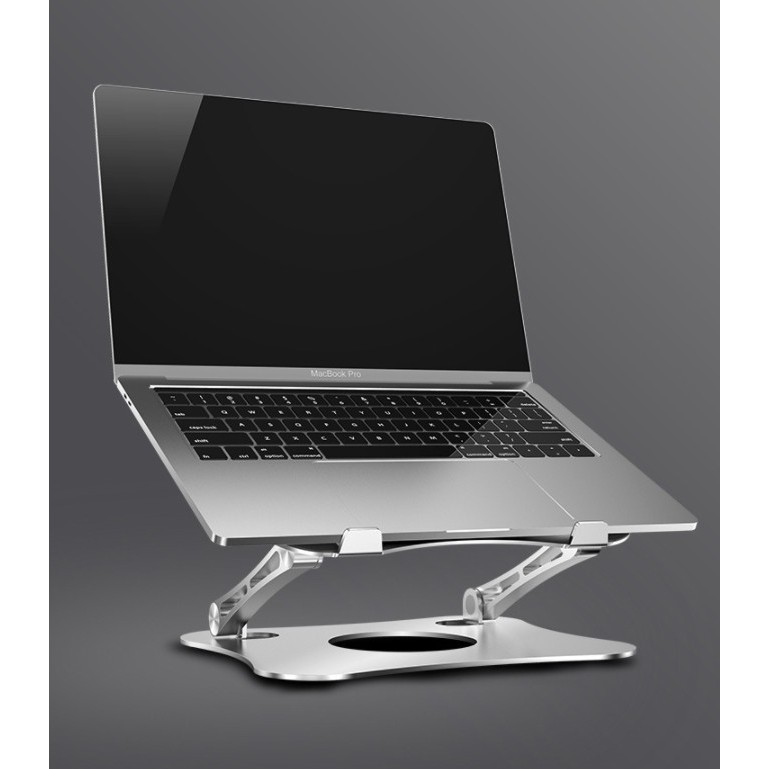 Đế Tản Nhiệt Macbook Hợp Kim Nhôm Gấp Gọn Để Bàn Đa Năng Kiêm Kệ Giá Đỡ Laptop 14 inch, 15.6 inch Cao Cấp B1