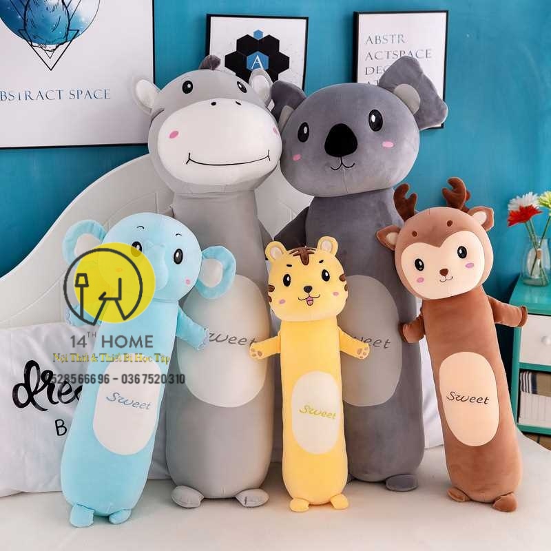 GẤU BÔNG GỐI ÔM Hình Thú Nhồi Bông Dễ Thương -Nỉ nhung cao cấp - mẫu mới