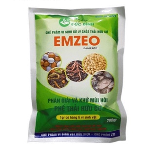 Chế phẩm vi sinh EMZEO ủ phân xử lí rác thải hữu cơ 200g