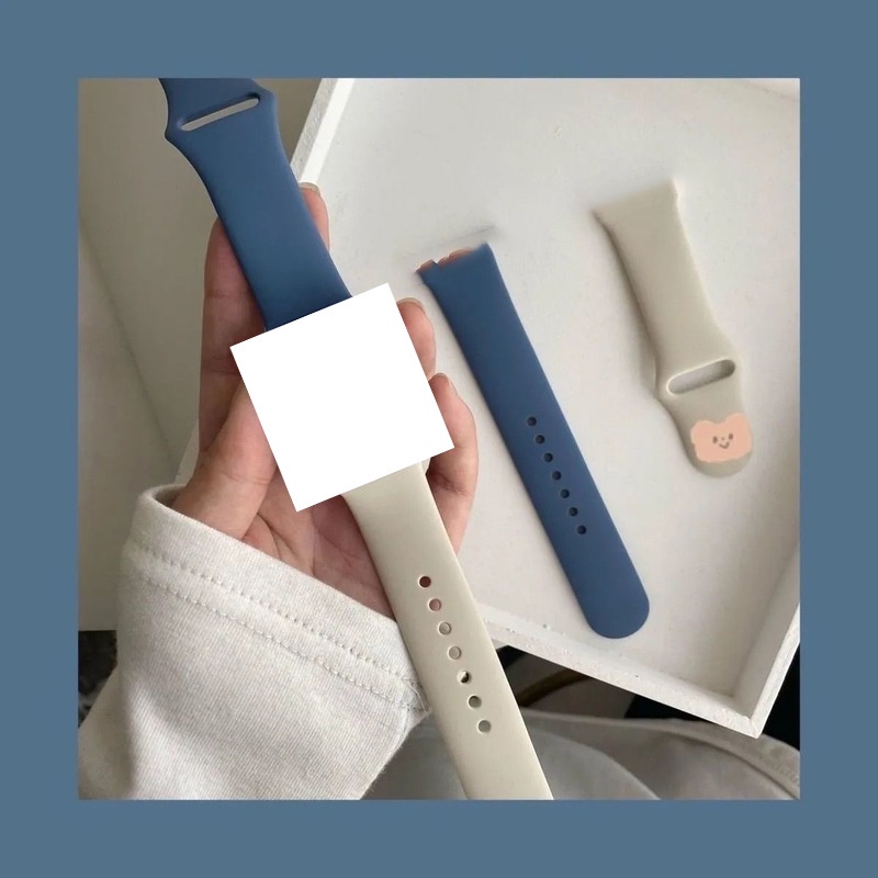 Dây Đeo Silicone 44mm 45mm 41mm 40mm 38mm 42 Cho Iwatch Series 7 6 Se 5 4 3 7