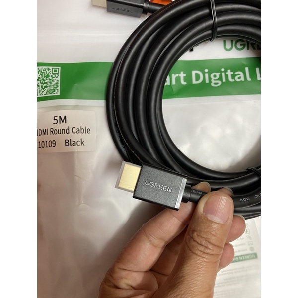 Dây tín hiệu HDMI 5m Chính hãng Ugreen UG-10109  hỗ trợ 3D 4K HD 1080