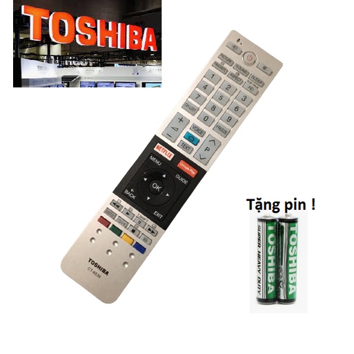 Remote Điều khiển tivi Toshiba giọng nói CT 8536 Chính hãng, Tặng pin !