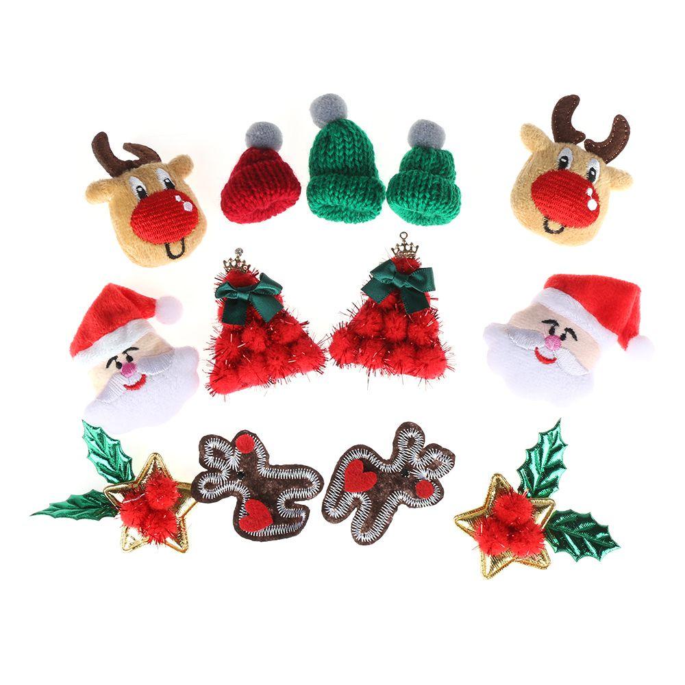 Set 5 Huy Hiệu Cài Áo Hình Người Tuyết Giáng Sinh Độc Đáo