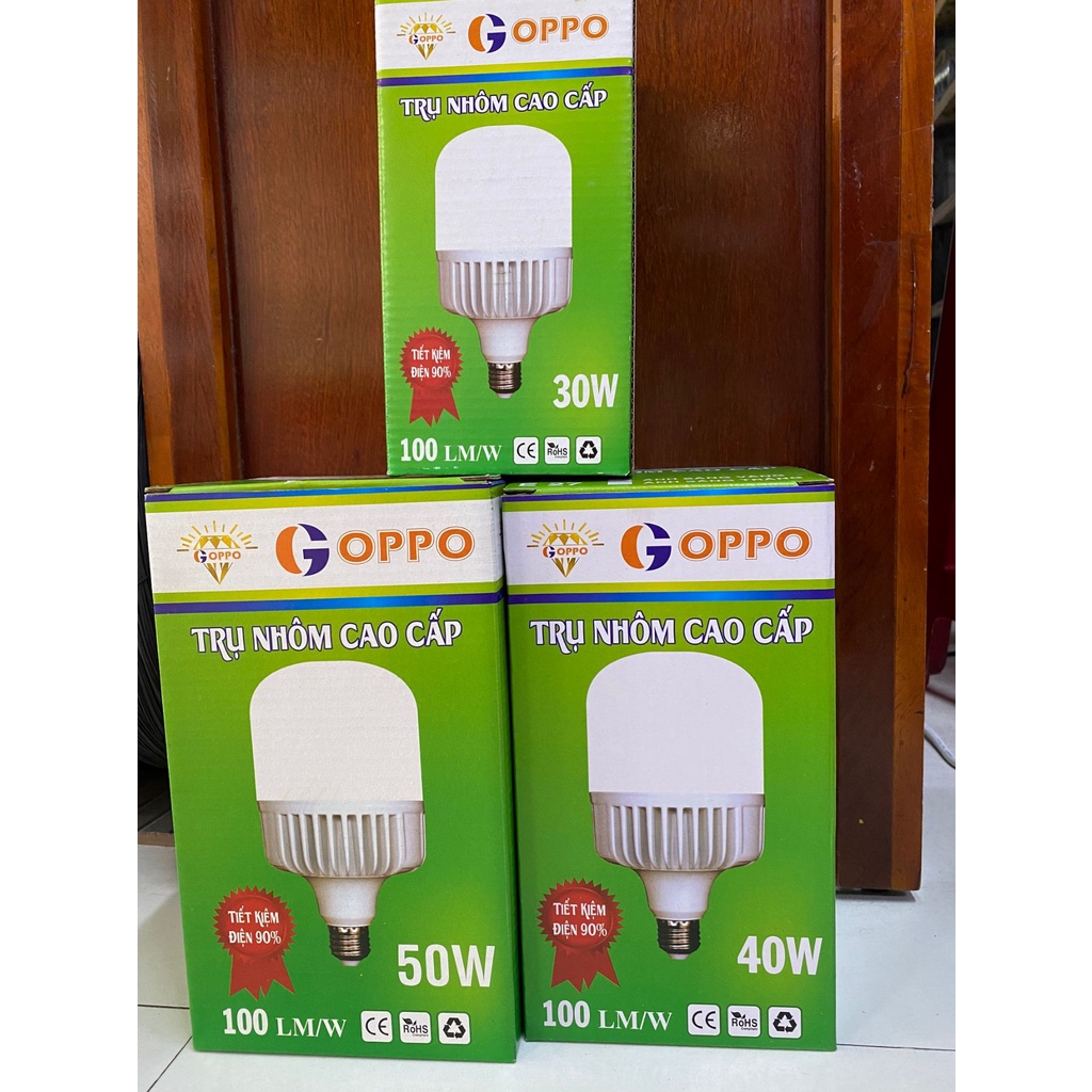 Bóng đèn Led trụ nhôm cao cấp siêu sáng loại 30W - 50W, tiết kiệm điện, siêu bền, đuôi đèn E27