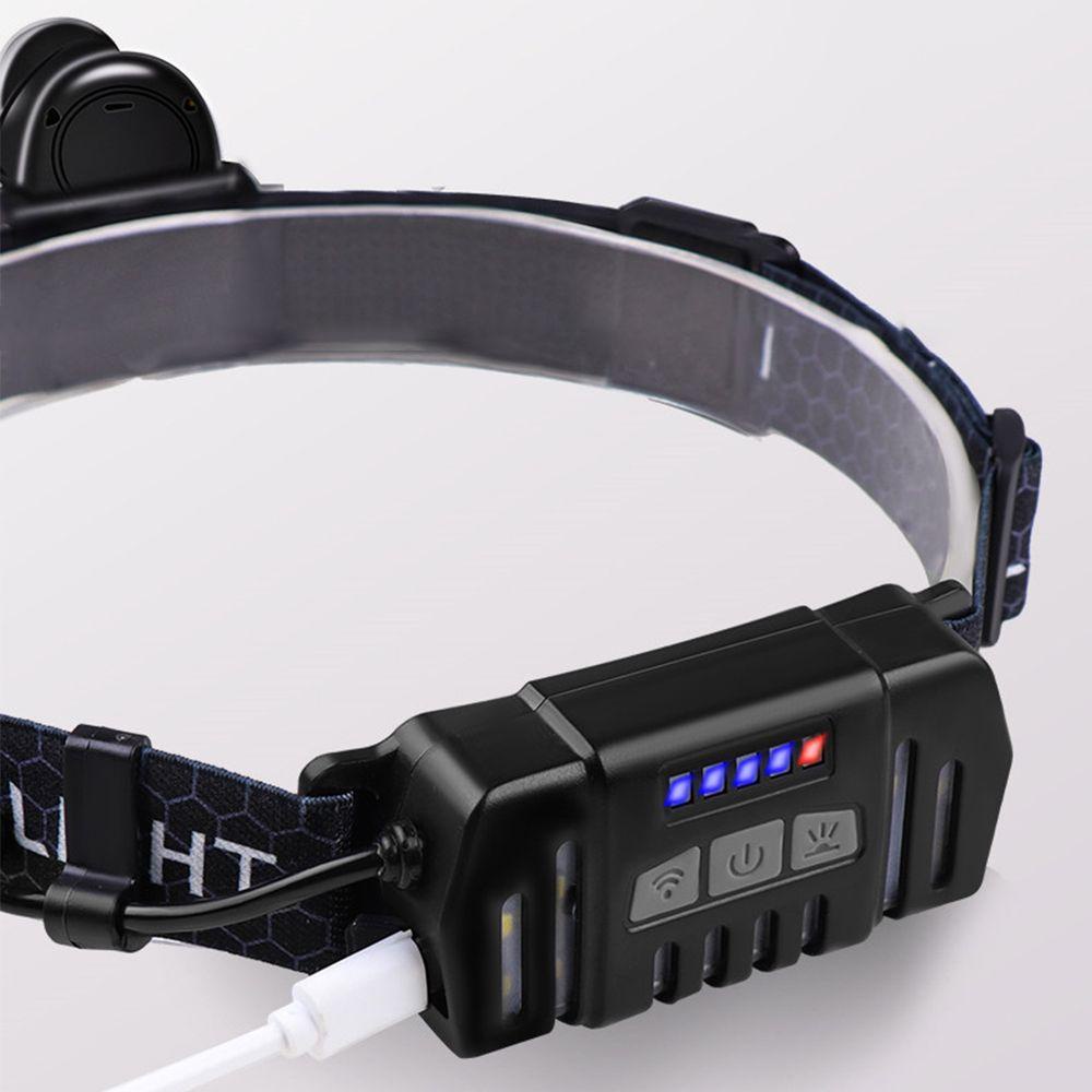 GOGOUP Đèn Đeo Trán COB Cảm Ứng XPG Sạc USB Dùng Khi Đi Cắm Trại
