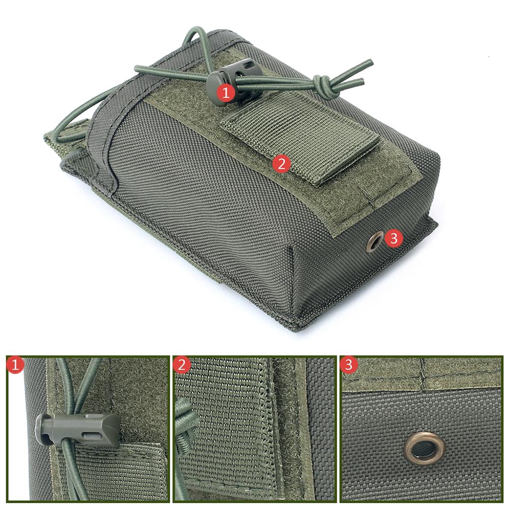 Outdoor Potable Nylon Radio Pouch Case Walkie Talkie Holder Waist Belt