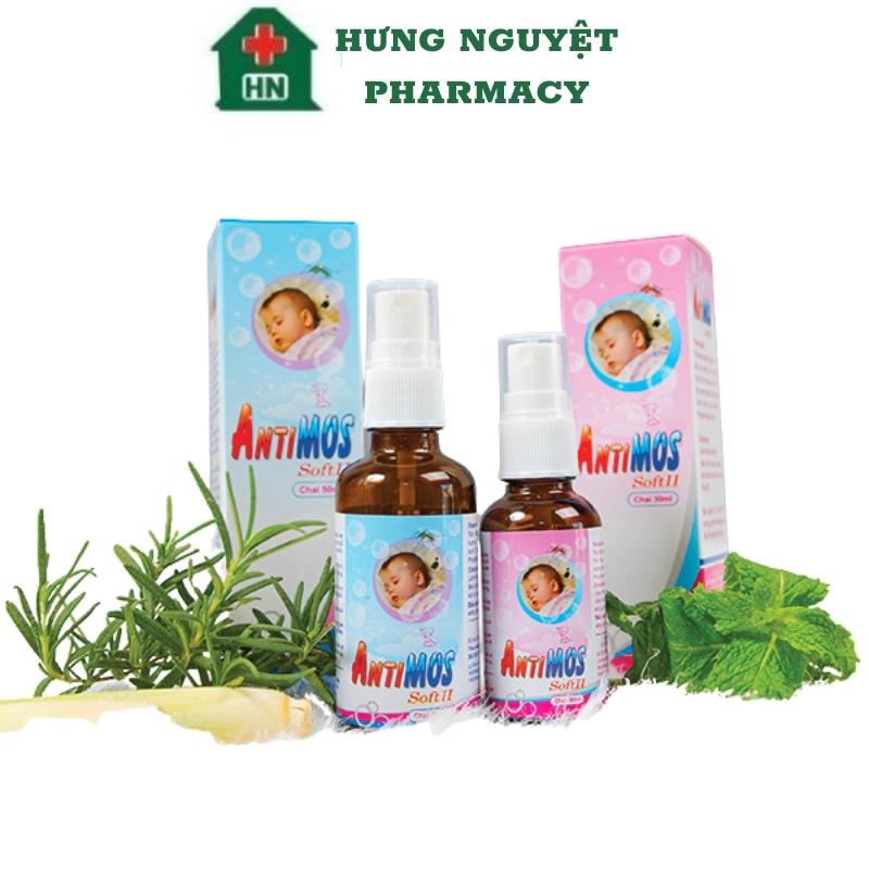 Xịt chống muỗi AntiMos Soff II An toàn cho mọi lứa tuổi và trẻ nhỏ dưới 3 tuổi