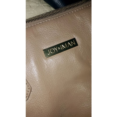 Túi tote quai xách du lịch size lớn  50x27x10 hiệu Joy& Iman da thật, laptop, A4, văn phòng